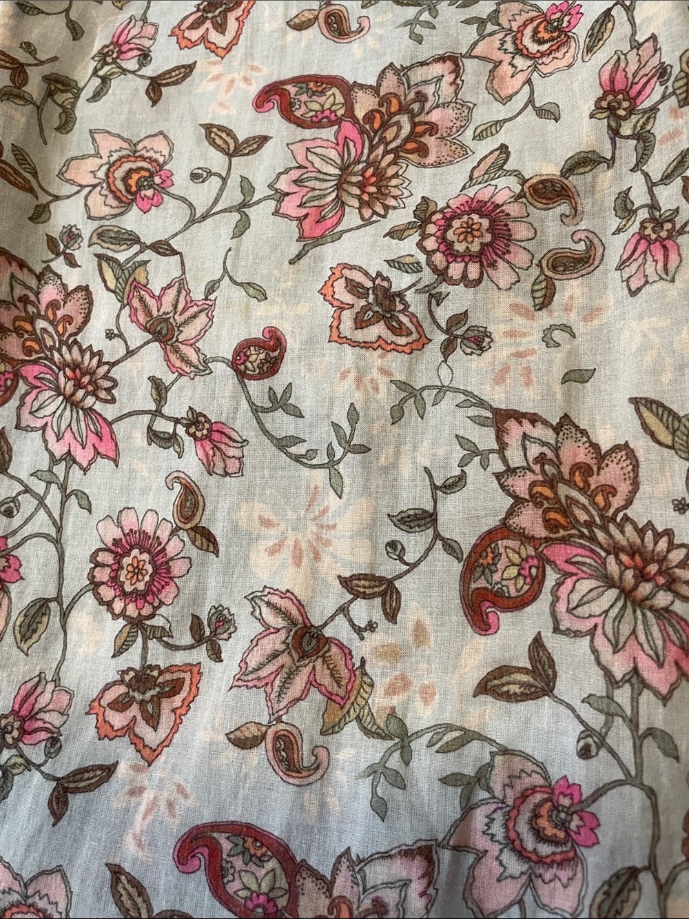Sundance Catalog Pink Floral Lounge Pants with Red Accents size XS - Picture 4 of 7